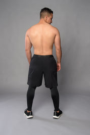 2-1 Pants with Long Leggings - BLACK/BLACK