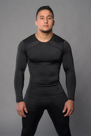 Joya Rashguard Lange Mouwen - Zwart/Zwart
