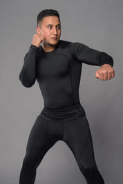 Joya Rashguard Lange Mouwen - Zwart/Zwart