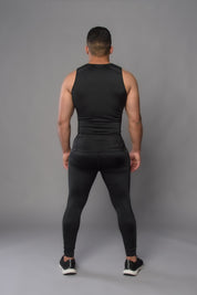 Joya Rashguard Tank Top - Black/Black