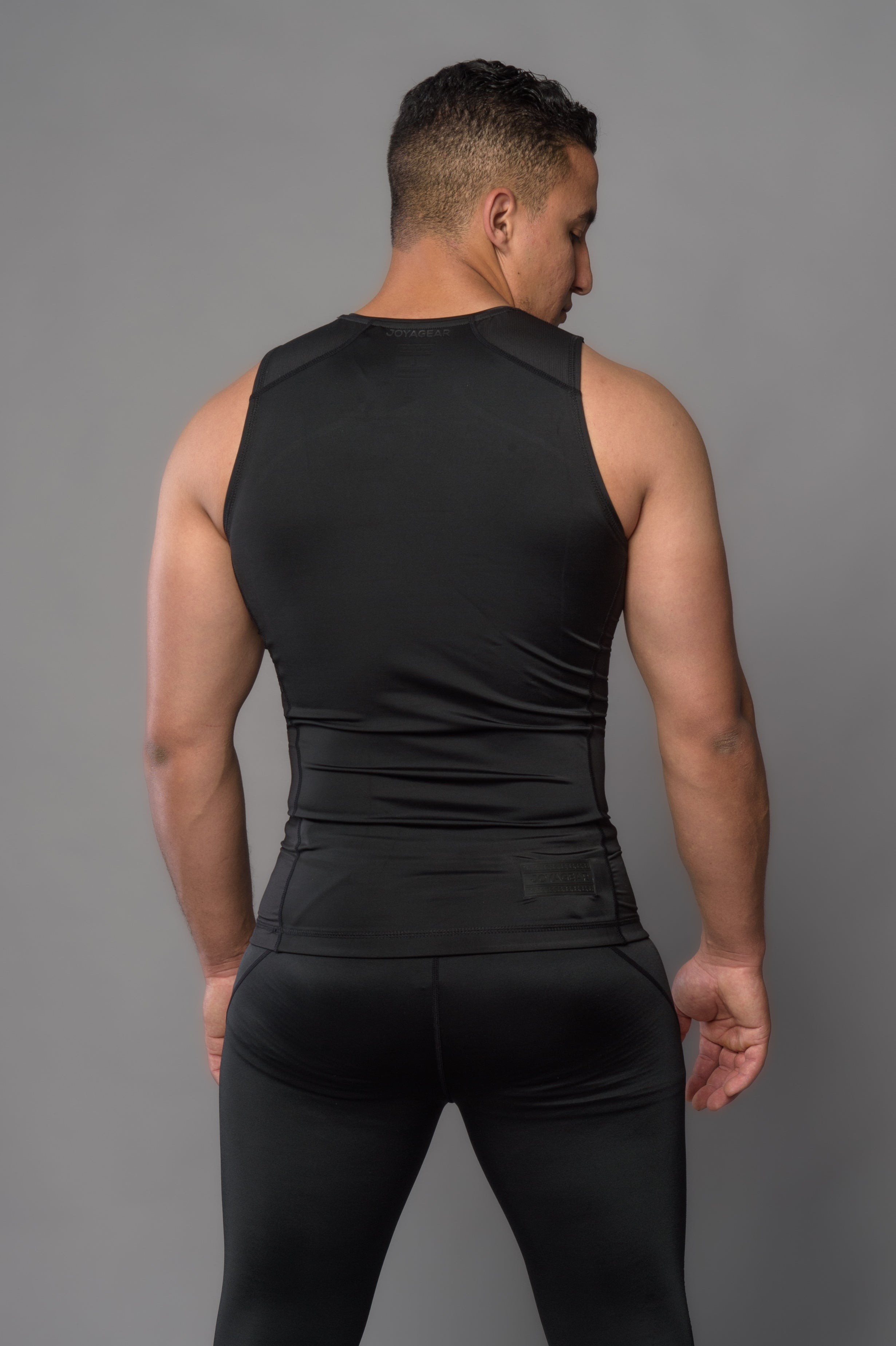 Joya Rashguard Tank Top - Black/Black