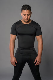 Joya Rashguard Korte Mouwen - Zwart/Zwart