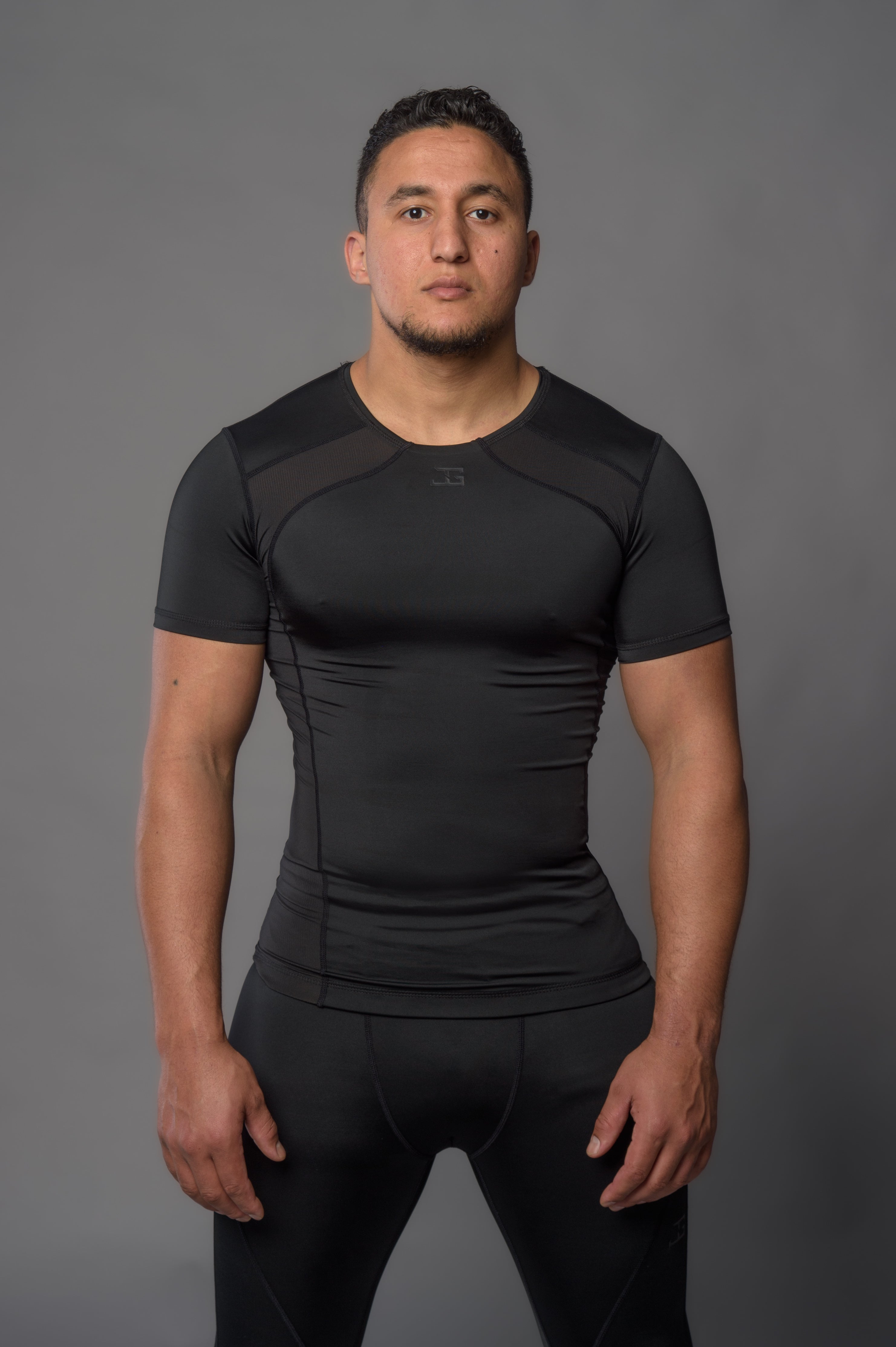 Joya Rashguard Korte Mouwen - Zwart/Zwart