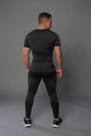 Joya Rashguard Korte Mouwen - Zwart/Zwart