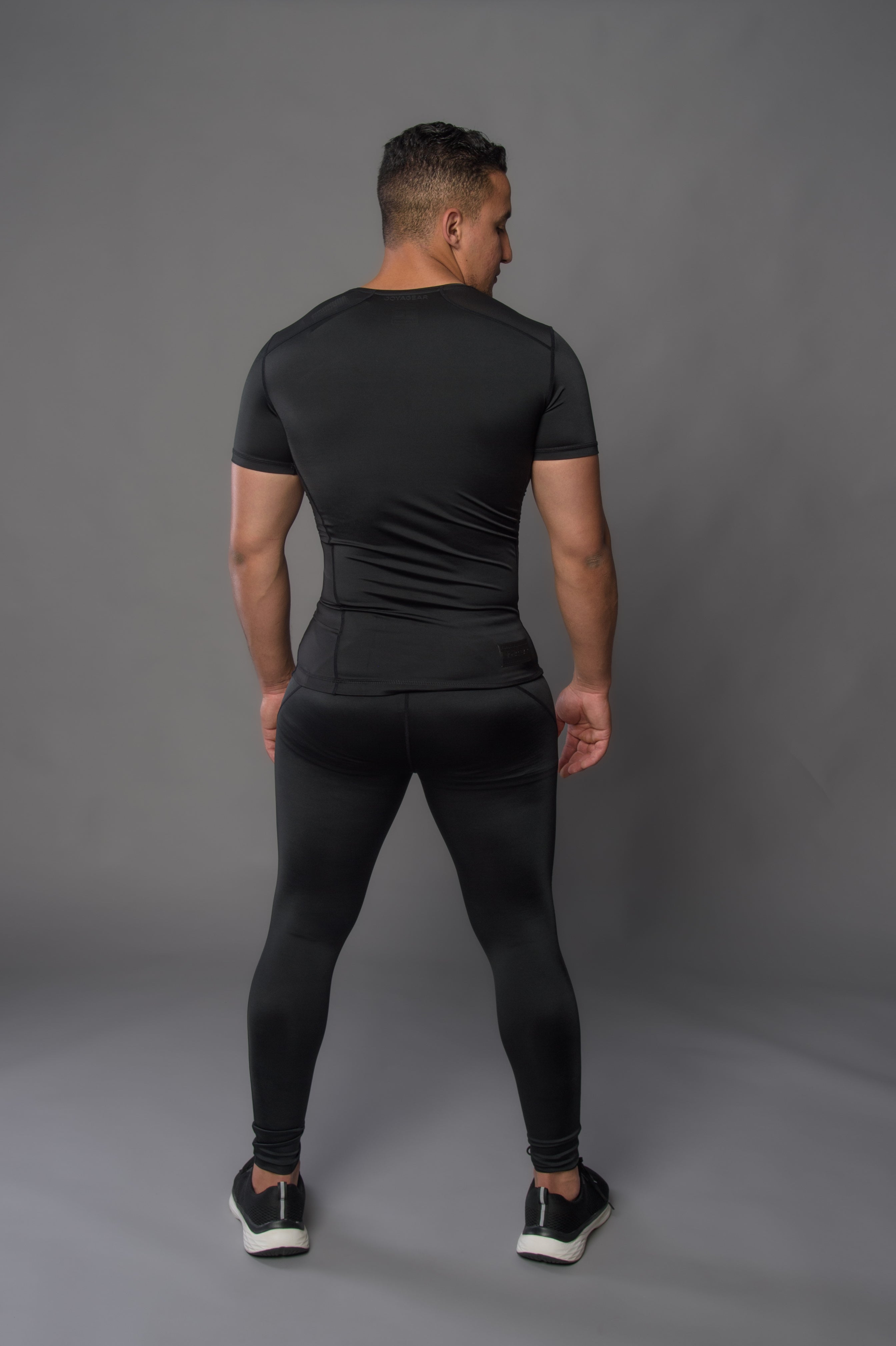 Joya Rashguard Korte Mouwen - Zwart/Zwart