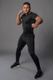 Joya Rashguard Korte Mouwen - Zwart/Zwart