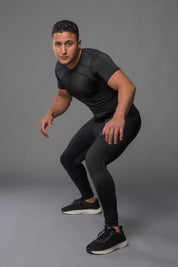 Joya Rashguard Korte Mouwen - Zwart/Zwart