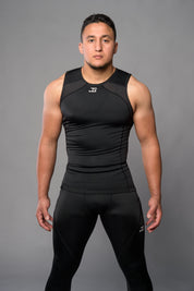 Joya Rashguard Tank Top - Black/White