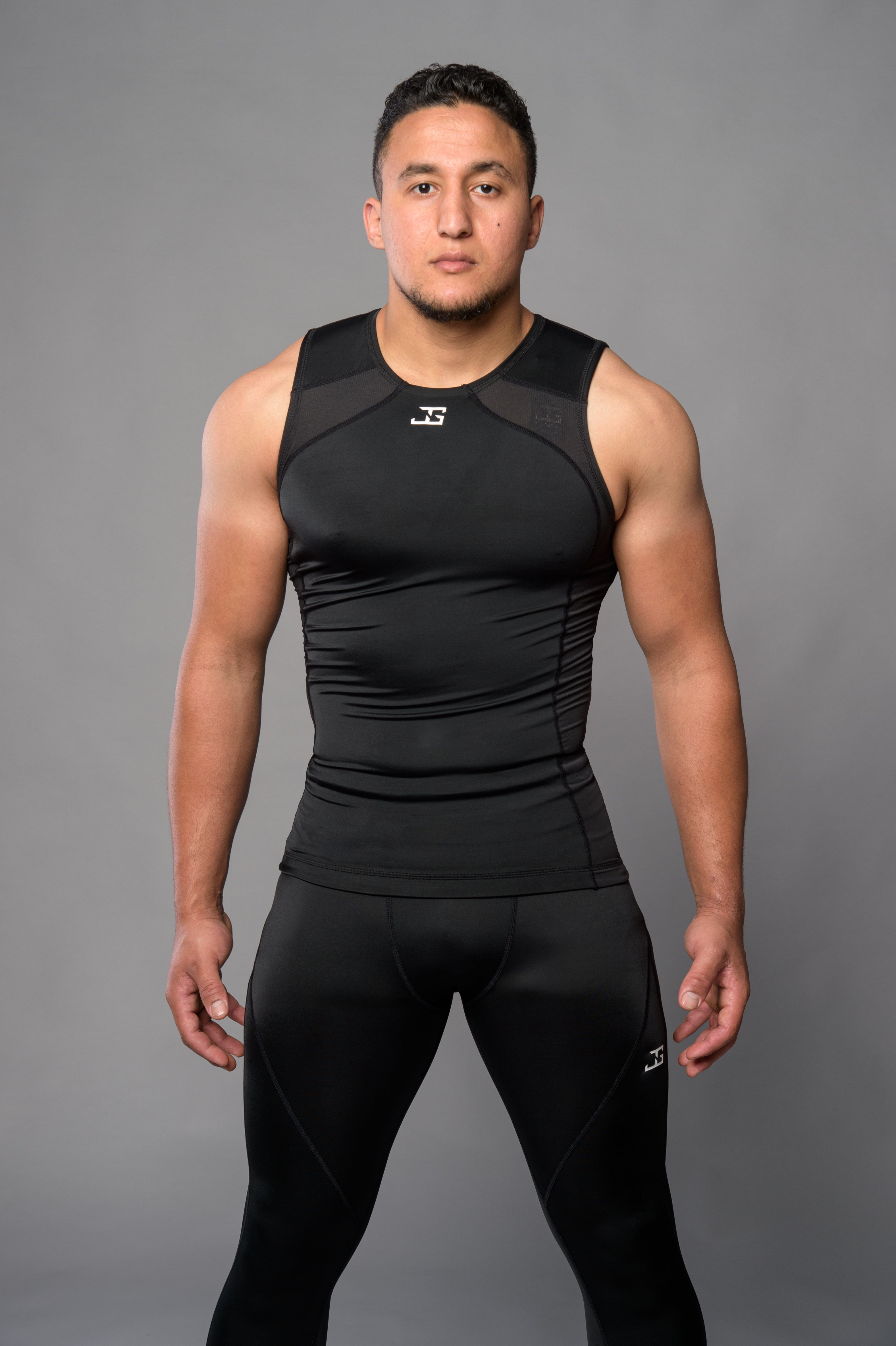 Joya Rashguard Tank Top - Black/White