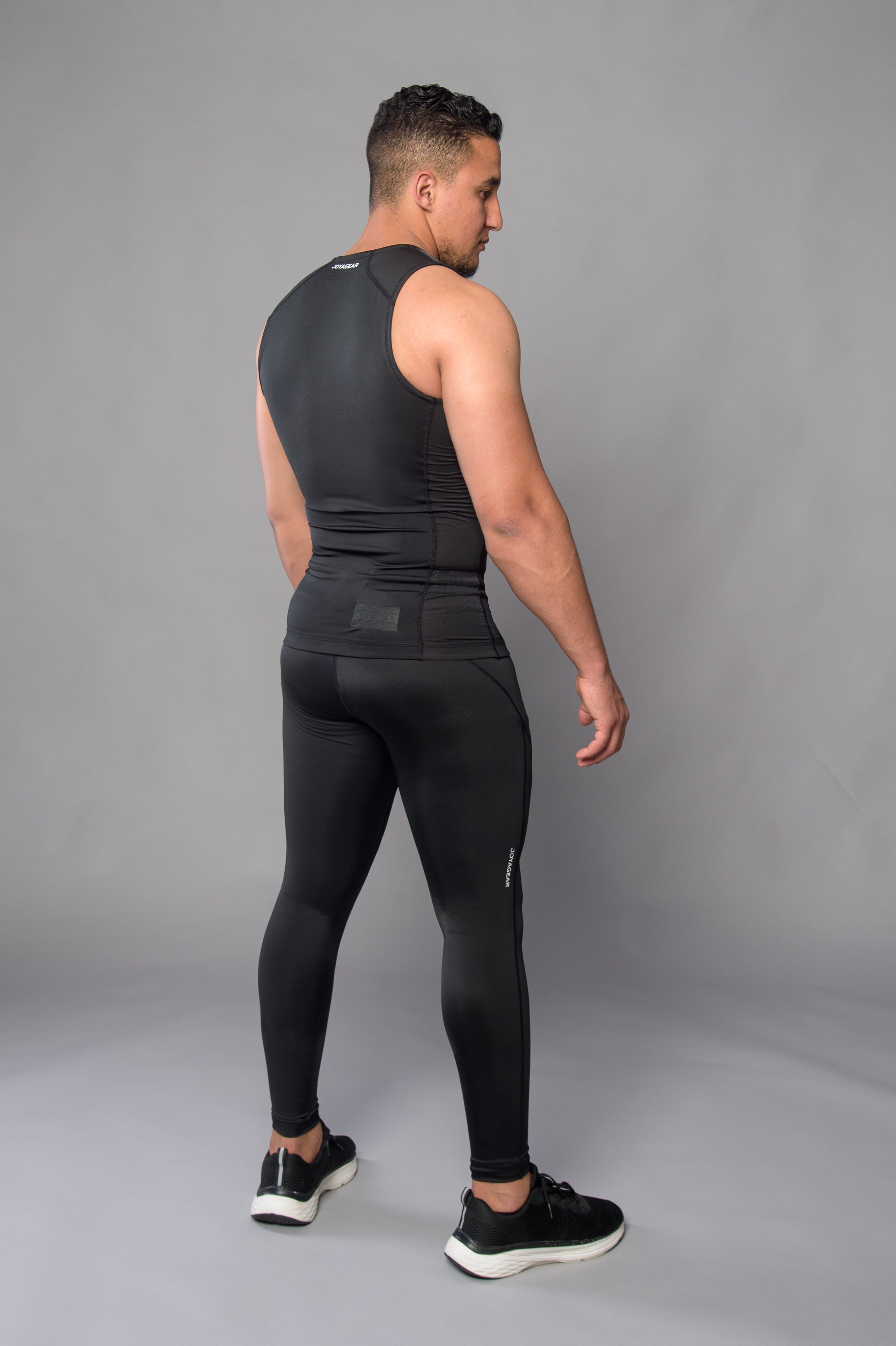 Joya Rashguard Tank Top - Black/White