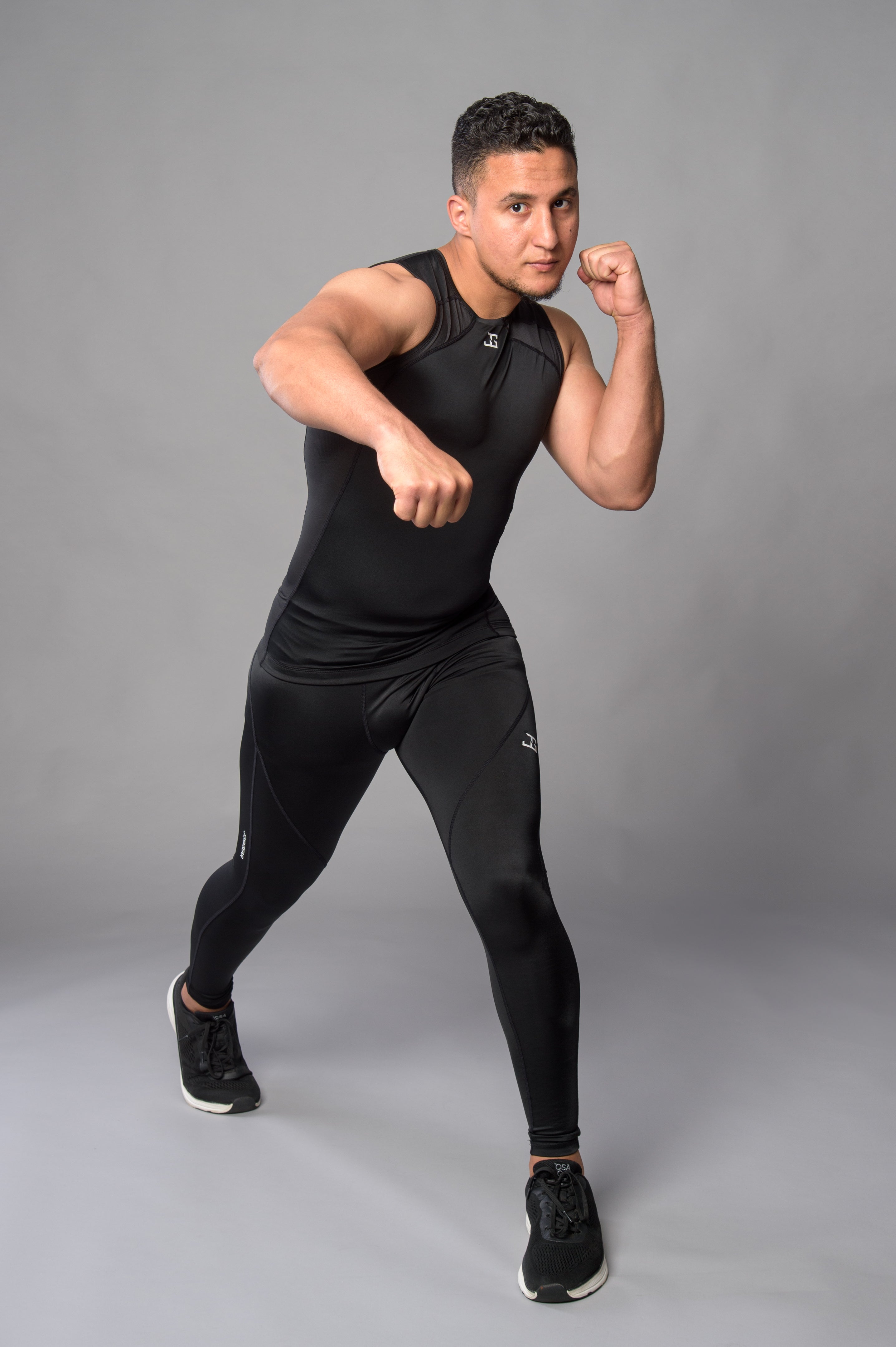 Joya Rashguard Tank Top - Black/White