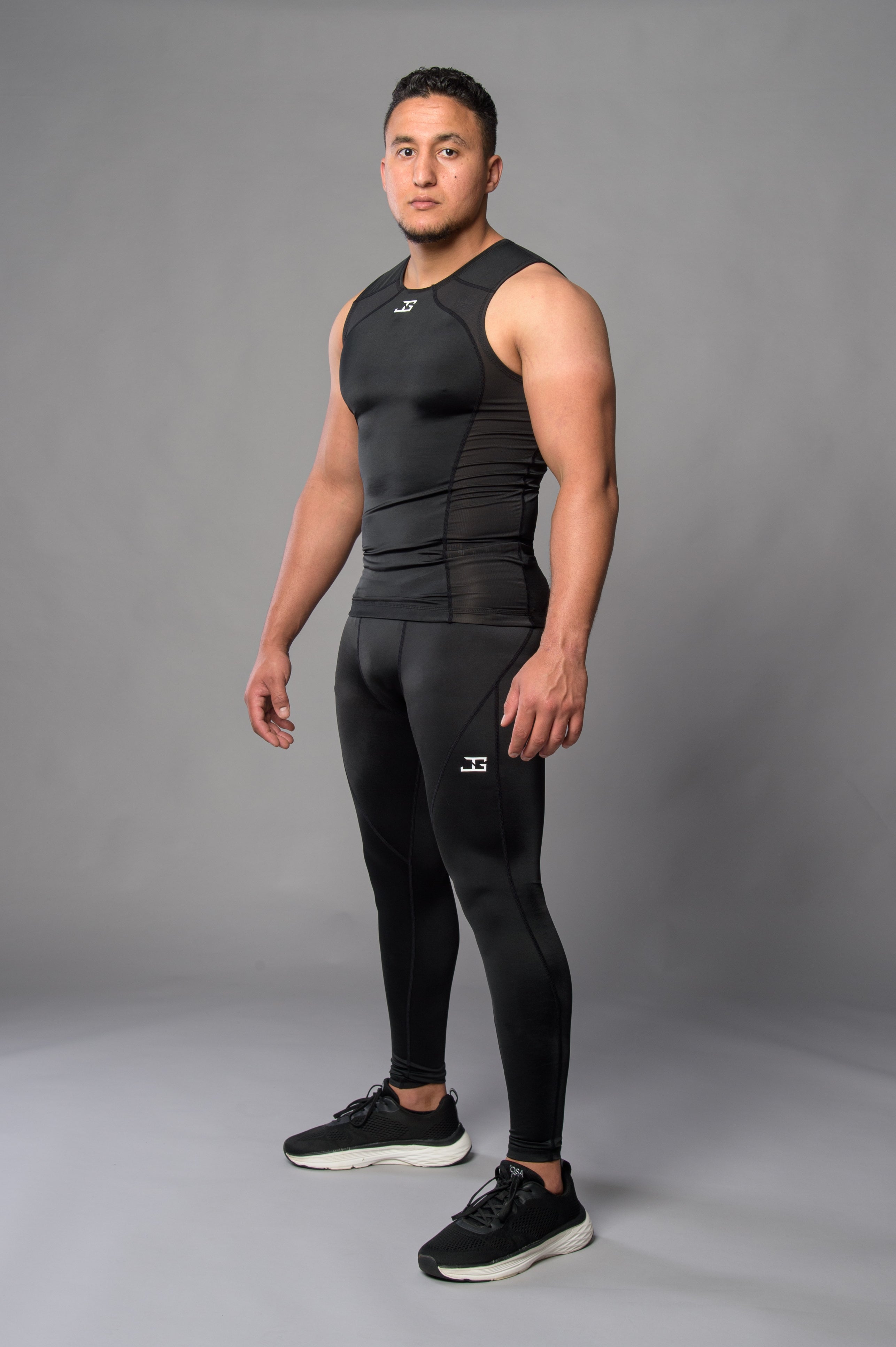 Joya Rashguard Tank Top - Black/White