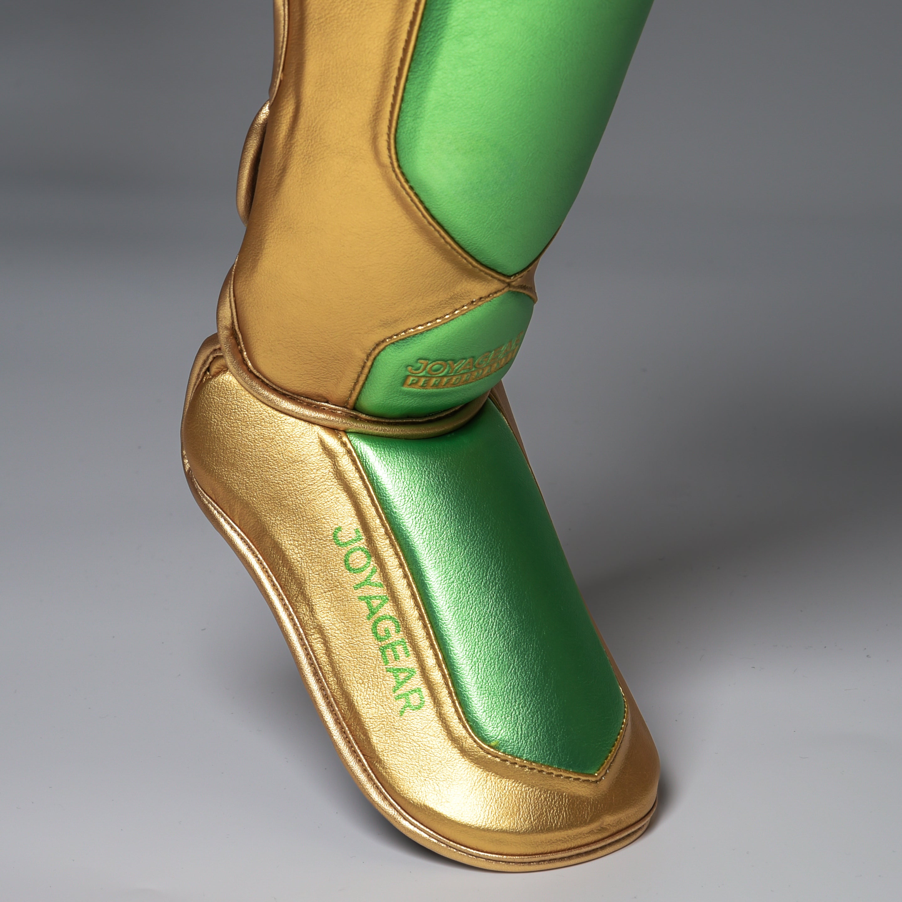 Joyagear Performance Shinguards Green/Gold