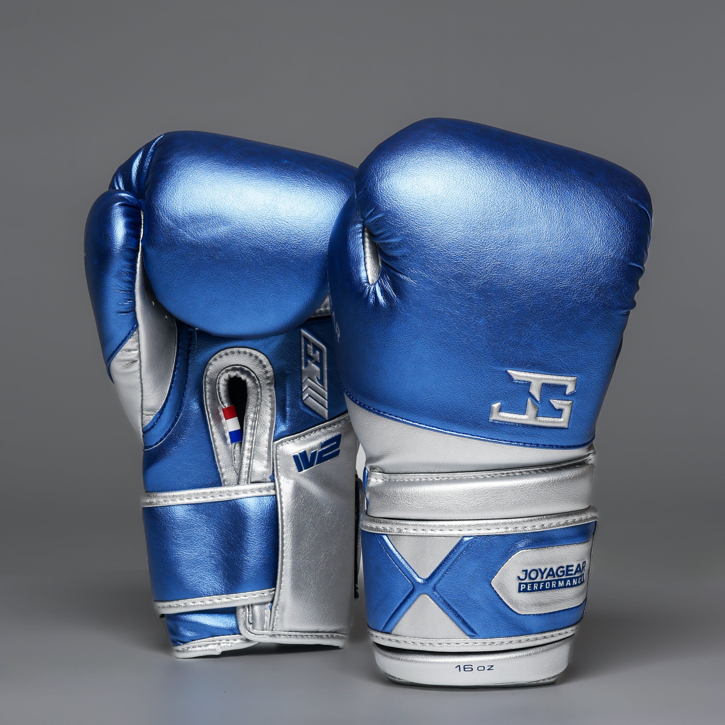Joyagear Performance V2 Boxing Gloves Blue/Silver