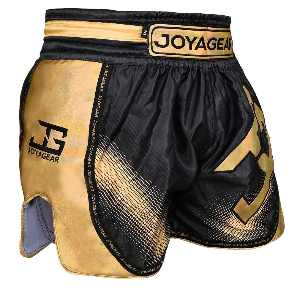 The Joyagear "Evolution" Kickboxing Shorts - BLACK/GOLD