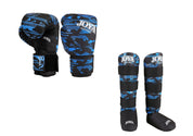 Joya Kinder Camo V2 Kickboks Set Blauw