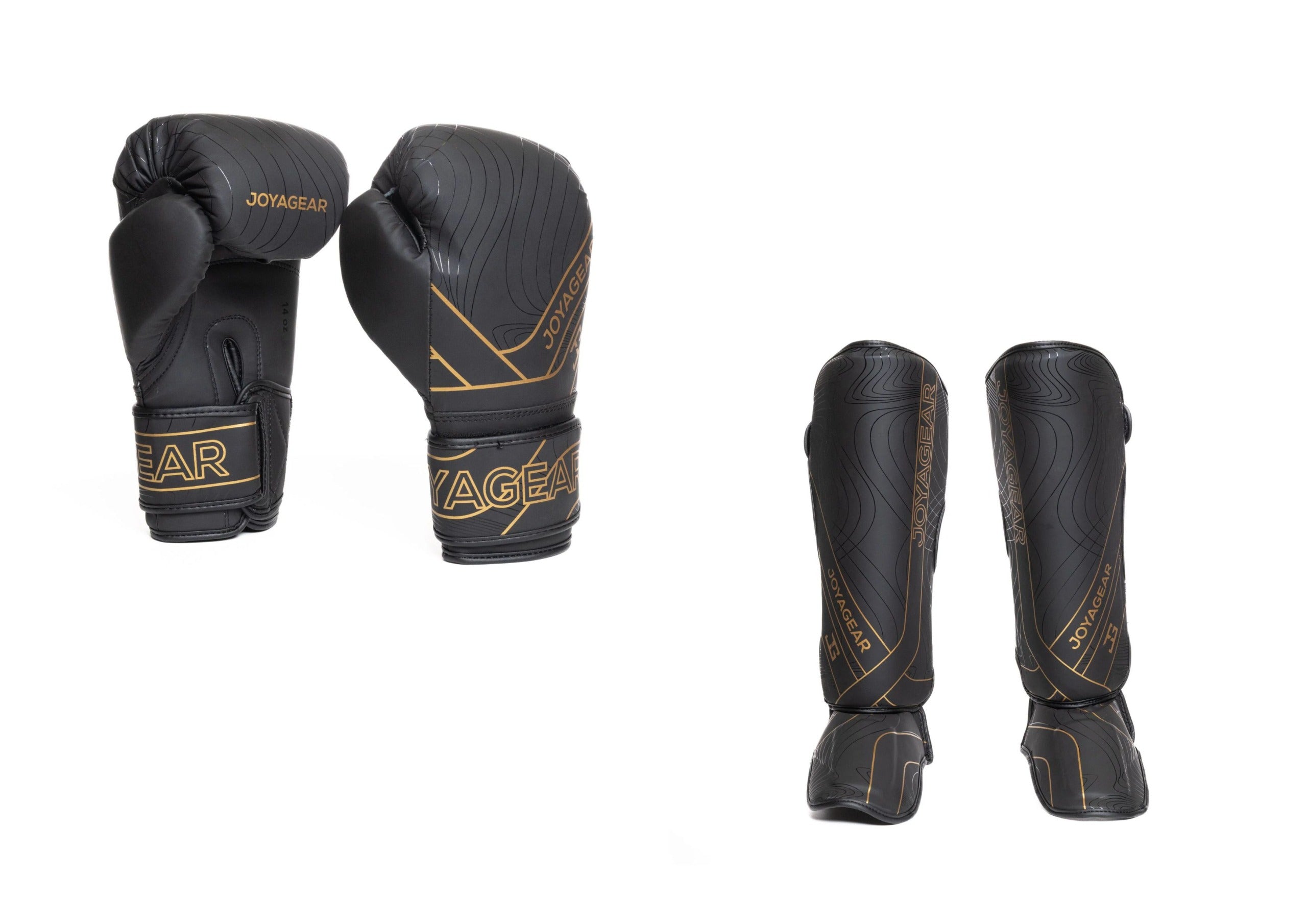 Joyagear Essential Kickboks Set Zwart/Goud