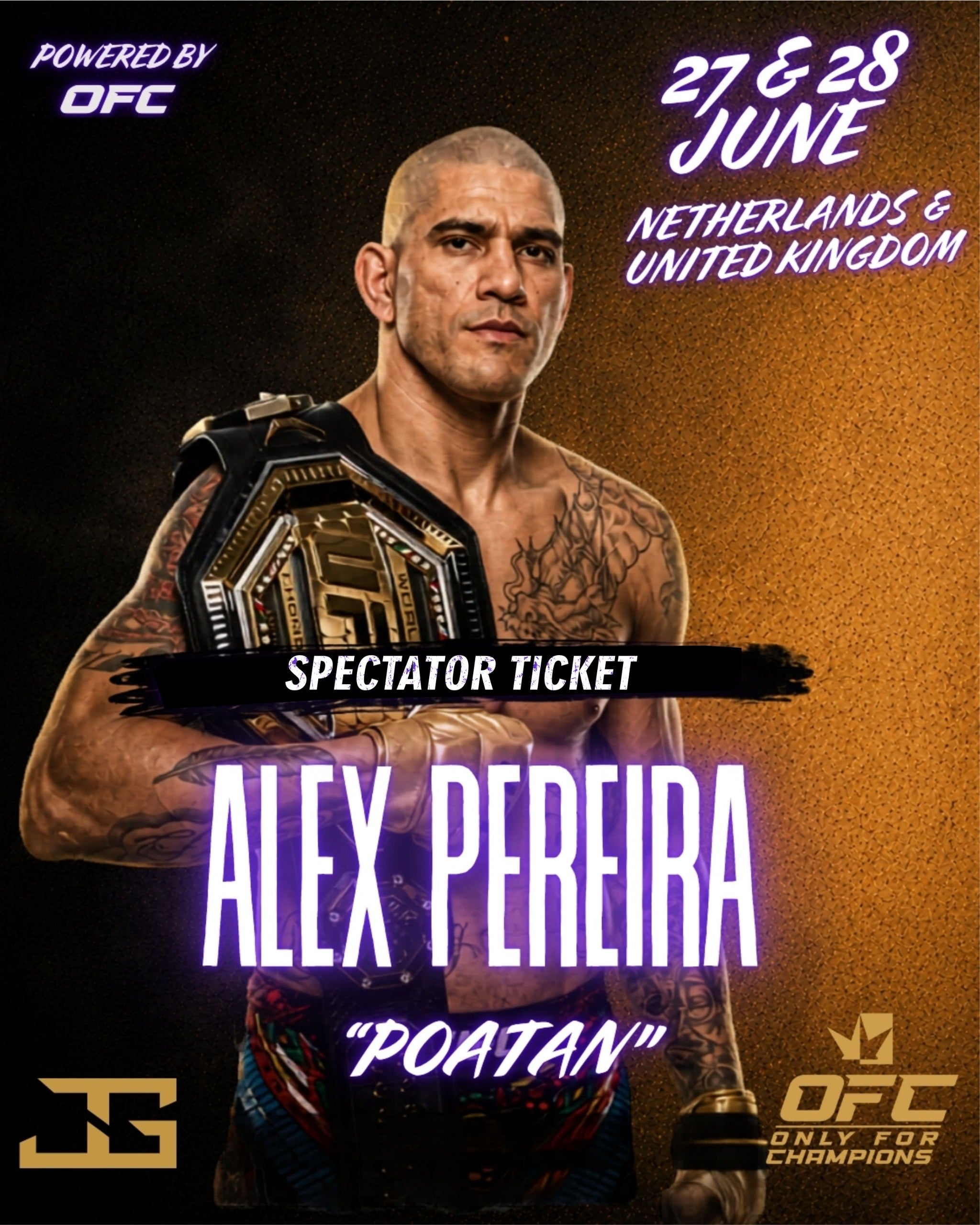 ALEX PEREIRA SPECTATOR TICKET