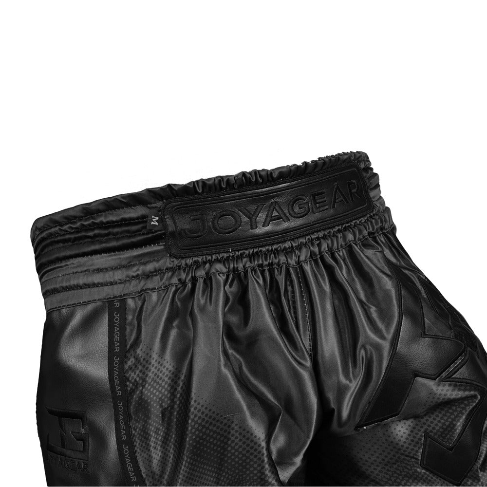 The Joyagear "Evolution" Kickboxing Shorts - BLACK/BLACK