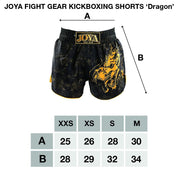 Joya Kickboxing Short - Dragon - White