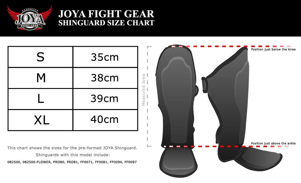 Joya "SKINTEX" Shinguard (Synthetic Leather) (082500-Black)