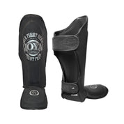 Joya Fight Fast Shinguards - Black/Silver