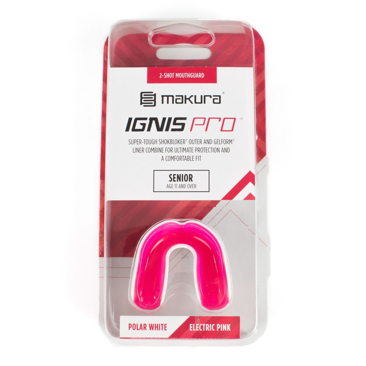 Makura Mouthguard Ignes Pro Polar White / Electric Pink