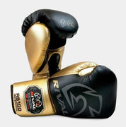 RIVAL RS100 Professional Boxing Sparring Gloves Black/Gold