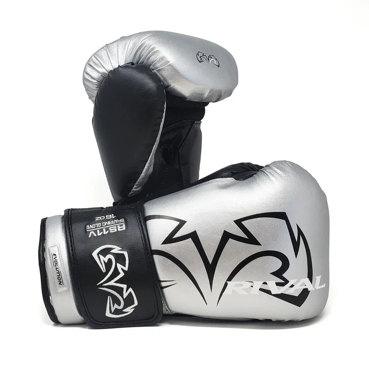 Rival RS11V Evolution Sparring Boxing Gloves - Silver