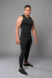 Joya Rashguard Tank Top - Black/White