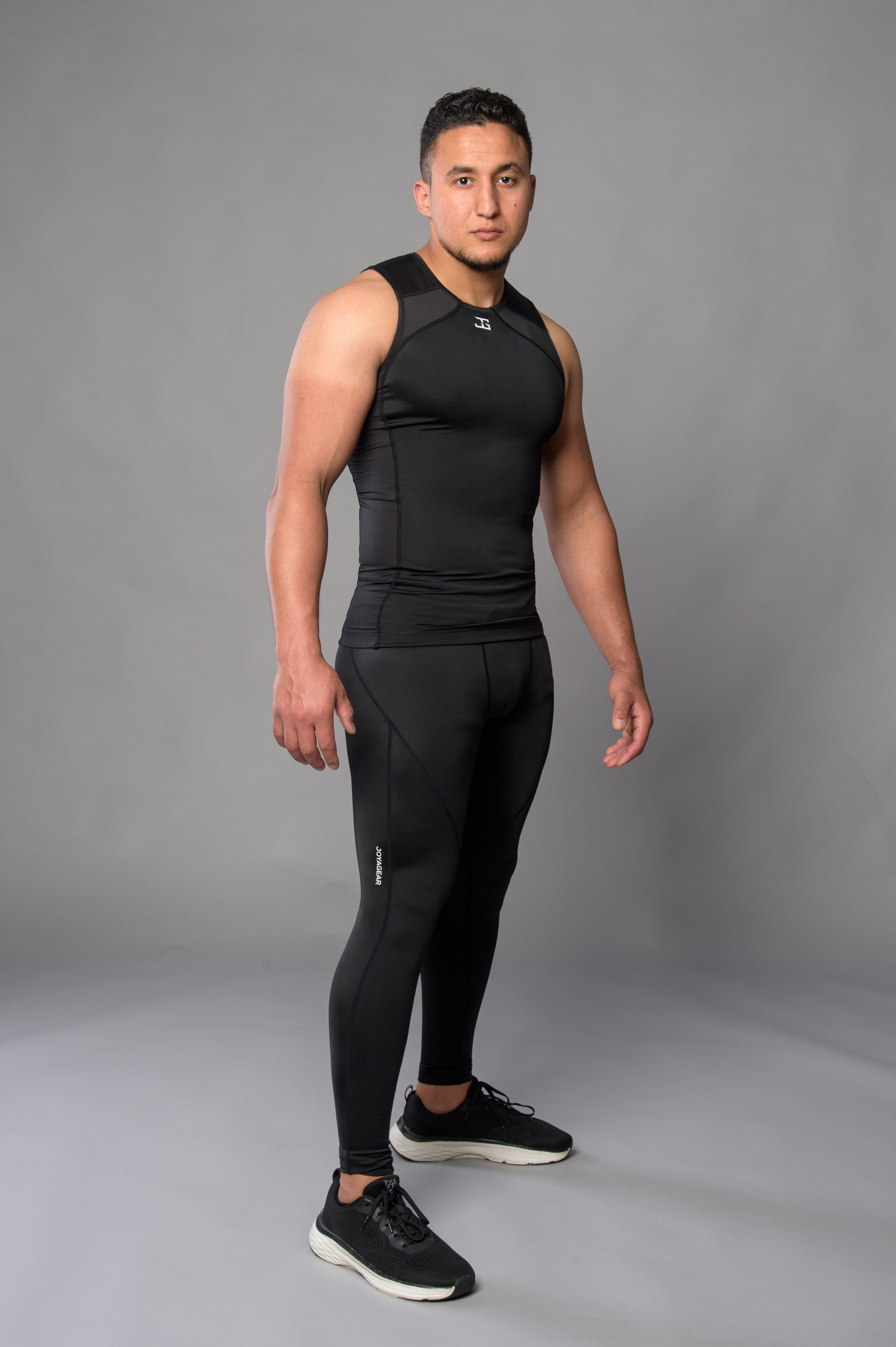 Joya Rashguard Tank Top - Black/White