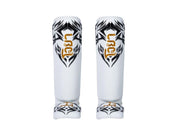 Joyagear Nak Muay Scheenbeschermers Wit/Zwart